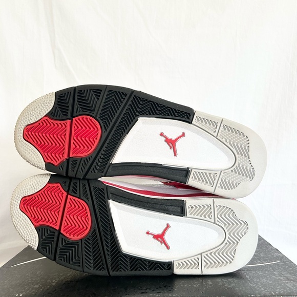 Jordan 4 Retro Red Cement size 8 DH6927-161 2023 PRE-OWNED with OG BOX - Picture 7 of 10